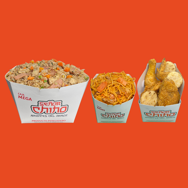 Combo triple (espagueti-pollo)
